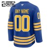 Buffalo Sabres Dresy Personalizované Fanatics Premium 2024-25 Modrý Domácí - Dětské